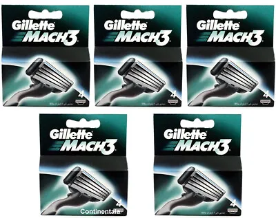 20 Count Gillette Mach 3 Razor Blade Refill Cartridges For Mach3  • $35.96