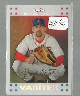 Jason Varitek 2007 Topps Chrome WHITE REFRACTOR SP #9 RED SOX 149/660 • $8.56