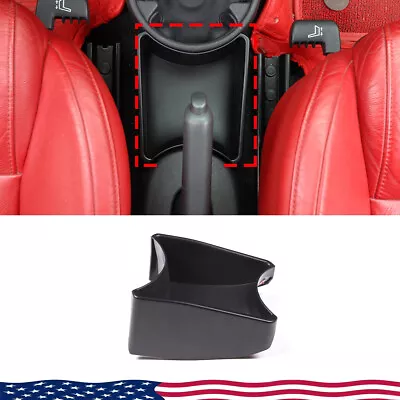 Handbrake Storage Box For Fiat 500 2011-2015 Abarth 595 ABS Black • $16.99