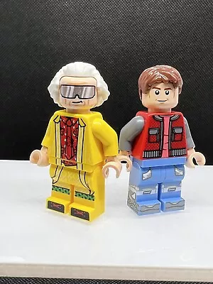 Lego Doc Brown And Marty McFly From Set 10300 Back To The Future • $24.99