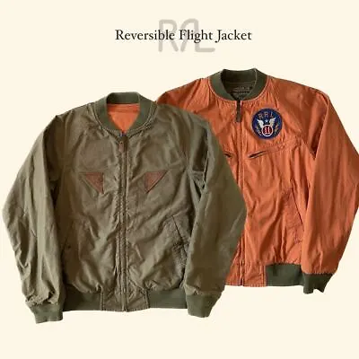 Rare  RRL  B 15 A MOD Flight Jacket  S M Reversible Flight Jacket Military MA • $641.78