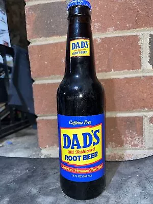 Full 12 Oz. Dads Caffeine Root Beer Amber Soda Bottle • $11.99