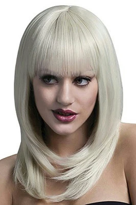 $32.04 • Buy Smiffy's Fever High Quality Blonde Feathered Tanja Wig With Bangs & Natural Part