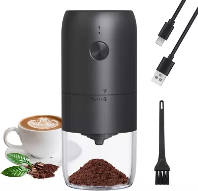 Coffee Grinder Electric With Adjustable Coarseness Ceramic Burrs Portable On... • $54.29