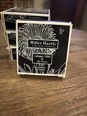 Lot Of 4 Miller Harris Perfumer London 40g 1.5oz Bar Soap Cologne 1888 Fragrance • $18