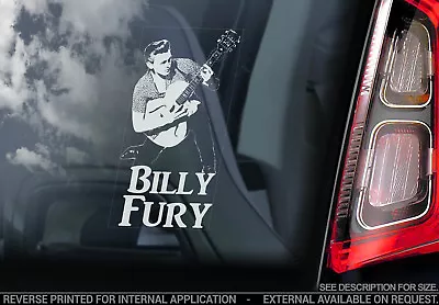 Billy Fury - Car Window Sticker - Country Rock & Roll Music Decal Rockabilly V01 • £3.50