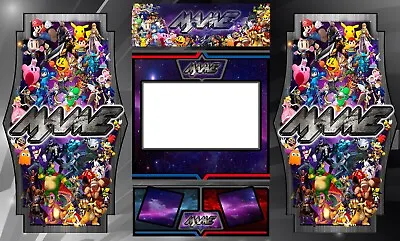 Mame Multicade Arcade Cabinet Graphics Bezel Marquee CPO Side Art • $79.99