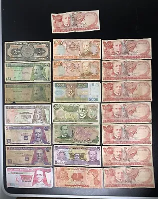 Old Vintage Banknotes Mixed Collection. 22 Pieces • $199.95