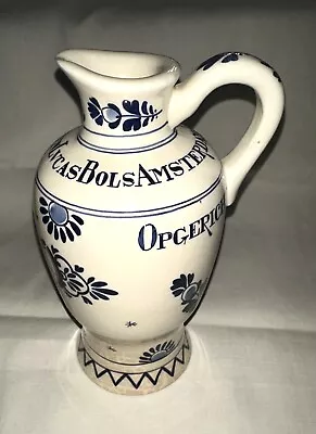 Dutch Blue Delft De Porceleyne Fles 8 1/4  Tall BOLS LIQUOR BOTTLE URN W/ Handle • $59.99