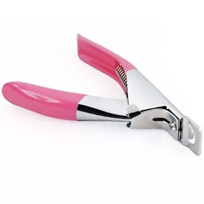 TRIXES Nail Tip Clippers Pink Acrylic Beauty Cutter NEW Nail Clippers Cutters • £3.99