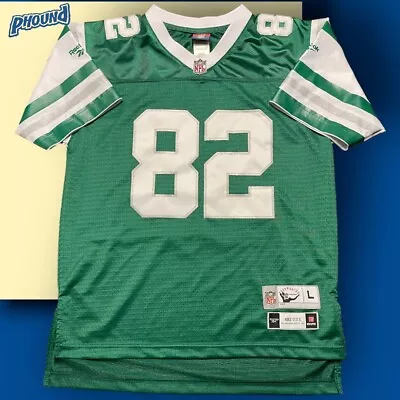 Vtg Throwback Philadelphia Eagles #82 Mike Quick Reebok  Jersey Youth L Rare Euc • $39.99