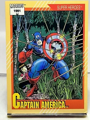 1991 Impel Marvel Trading Card #54 Captain America • $1