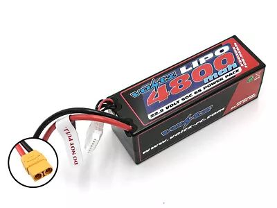 Voltz 4800mAh 6S 22.2V 50C Hard Case LiPo RC Car Battery W/XT90 Connector Plug • £79.99