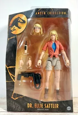 Jurassic Park Amber Collection Dr. ELLIE SATTLER Figure GWP82 NOT MINT WEAR CPIC • $22.99