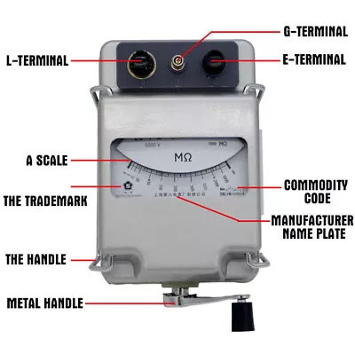 ZC-7 5000V Megger Insulation Resistance Tester Insulation Megohm Tester 5000M • $215.19