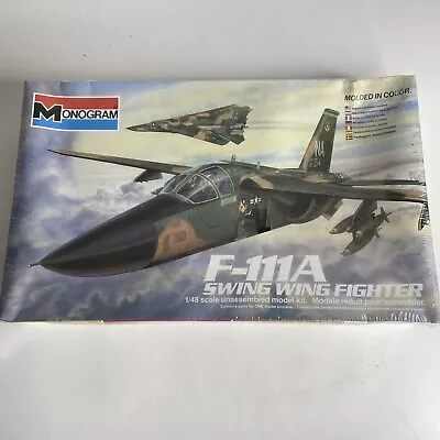 MONOGRAM F-111A SWING WING JET FIGHTER 1:48 MODEL KIT 5804 NEW Factory Sealed • $48.76