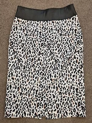 Ixiah Womans Skirt Sz 12 Animal Print Leather • $40