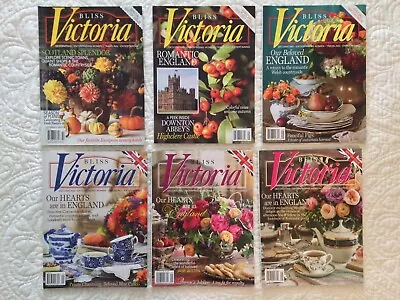Six Bliss Victoria Magazines ~ British Issues 2012 2013 2014 2016 2017 2021 • $27