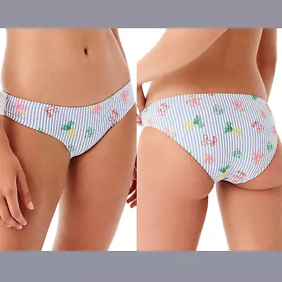 NEW J. Crew [ Large ] Fruity Seersucker Surf Hipster Bikini Bottoms #T805 • $19.99