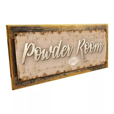 Powder Room Metal Sign; Wall Decor For Bath Or Laundry • $29.99