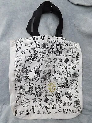 V & A Alice In Wonderland Double Sided Print  We're All Mad Here  Tote Bag 35x44 • £9.99
