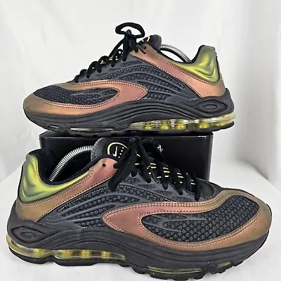 Size 10 Nike Air Tuned Max Celery 2021 Running Comfort Sneakers Black Gold Pink • $59.99