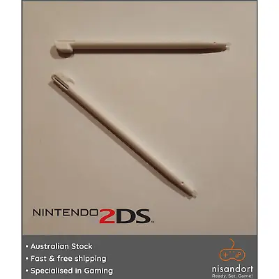 2x Nintendo 2DS Stylus White 🕹 (FTR-004) - Free Post - Australian Seller • $5.25