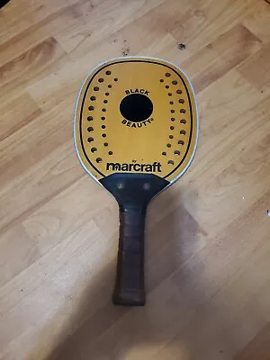 VINTAGE METAL EDGE Black Beauty BY MARCRAFT PADDLE RACQUET FREE SHIPPING!! • $35