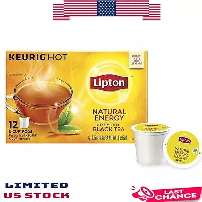 Lip'tton Tea K-Cups Premium Black Tea Teabags Hot Or Iced 12 Pods (Pack Of 6) • $99.99