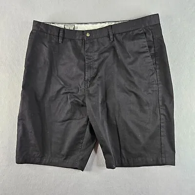 Volcom Shorts Mens 42 Black Chino Casual Flat Casual Pockets Grunge Skater Y2K • $10.99