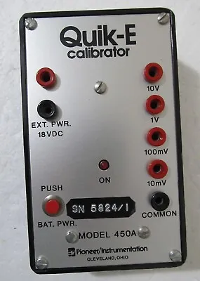 Vintage Pioneer Quik-E Calibrator 450A - Voltage Calibrator 10V 1V 100mV 10mV • $99.99