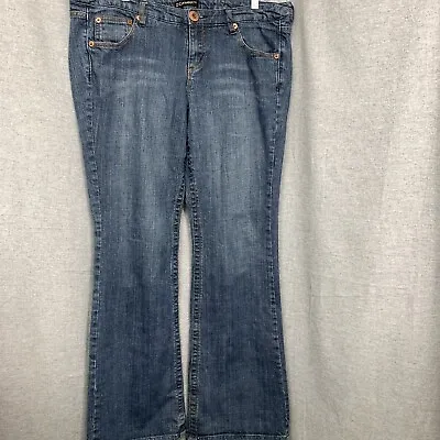 Z Cavaricci Womens 18 Jeans Wide Leg Flare Leg Pants Dark Blue Vintage Y2K • $14