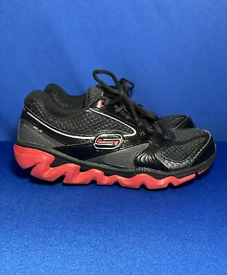 Vintage Skechers Shape-Ups Black Red Sneakers Running Athletic Mens Shoe Size 8 • $44.99