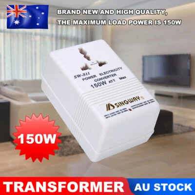 $24.65 • Buy 150W Voltage Converter Power Transformer New Step Up 110V To 220V Travel Adapter