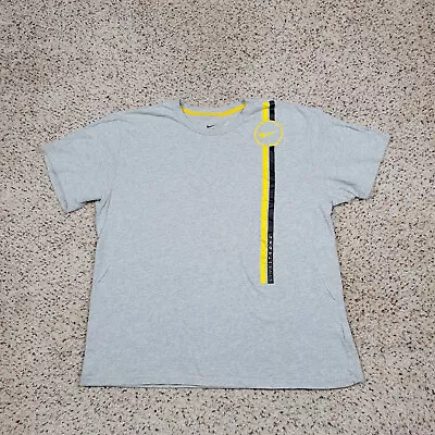 Nike Shirt Mens Extra Large Gray Short Sleeve Tee Livestrong Workout Outdoors A3 • $11.87