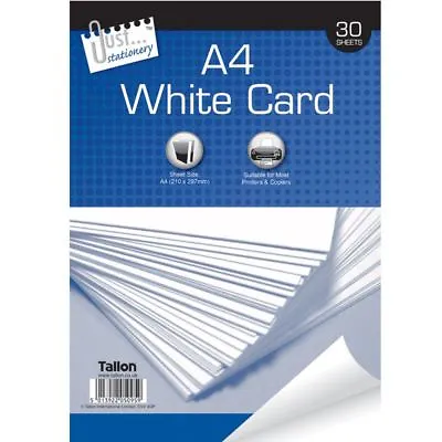 A4 White Card 30x 150gsm Thick Paper Sheets Card Making Craft Office Printer • £2.45