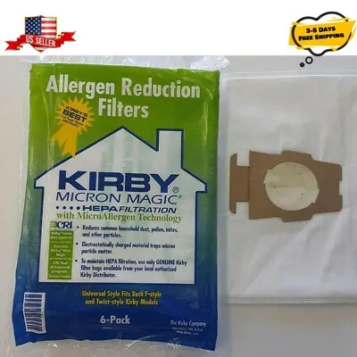 For KIRBY VACUUM BAGS:6 Sentria UNIVERSAL~ F Style MICRON MAGIC Hepa White Cloth • $15.99