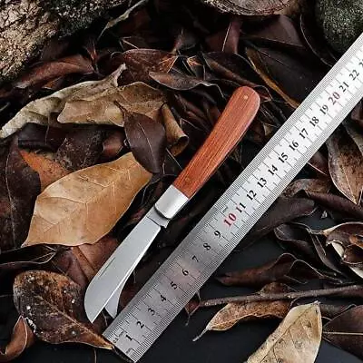 Garden Grafting Knife Stainless Steel Mushroom Electrician Folding Pocket Knife • $13.29