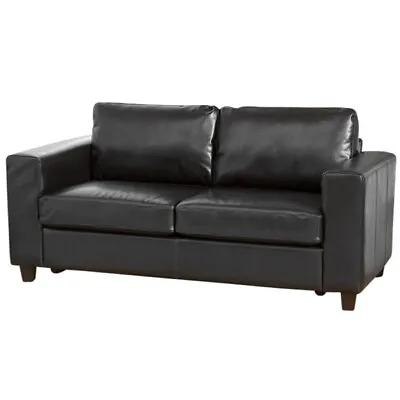 Venice Bonded Leather 3-Seater Sofa Bed - Black Or Brown • £935