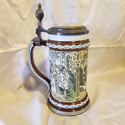 Mettlach Brothers Grimm Beer Stein 2902 HANZEL & GRETEL VILLEROY & BOCH 1980 • $59.95