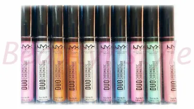 NYX Duo Chromatic Shimmer Lip Gloss - Choose Your Shade • £3.49