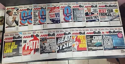 AARP Bulletins Lot Of 15 Monthly Magazine Newsletters 2014 2017-2018 2020-2022 • $22