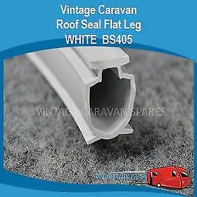 $7.65 • Buy Jayco Caravan PopTop Roof Seal Rubber Flat Leg Weather Seal WHITE BS405