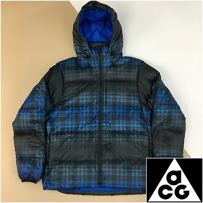 Nike ACG Lava Flow 800 Fill Lowland Down Puffer Jacket Hood Size L • $149