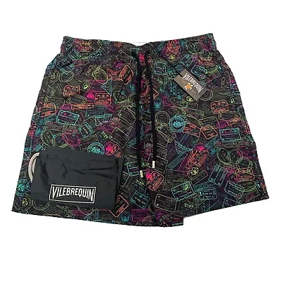 Vilebrequin Men's Swim Shorts - Moorea Passport 1989 Classic Style: MOOU1B89 • $126.28