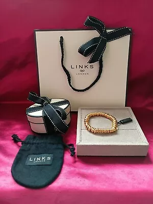 Links Of London Yellow Rolled Gold On Silver Sweetie Bracelet Size Small Reduced • £209.99