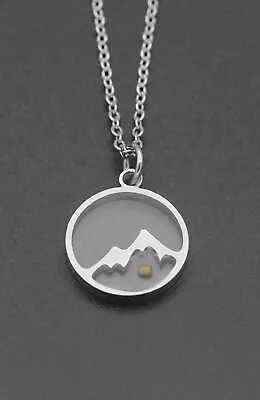 Faith Can Move Mountains Necklace Stainless Steel Gold Plated Tiny Mustard Seed • $10.99