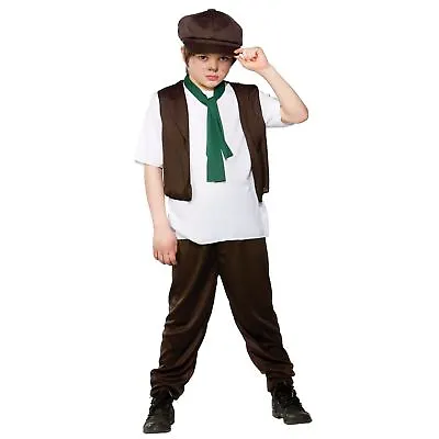 £13.98 • Buy Kids Boys Victorian Poor Boy Peasant Childrens Fancy Dress Halloween Costume New