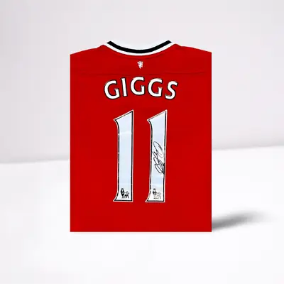 £295 • Buy Ryan Giggs Number 11 Signed Manchester United Shirt + COA