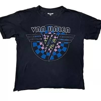 Van Halen Logo Graphic T-Shirt In Black Women’s Sz S • £24.09